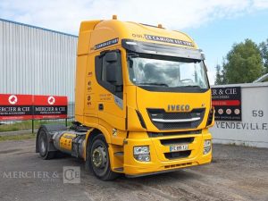 IVECO STRALIS 460 NP – GAZ – PTRA : 44 TONNES – 282533 KMS – ANNEE 2019 JAUNE FE-895-YJ