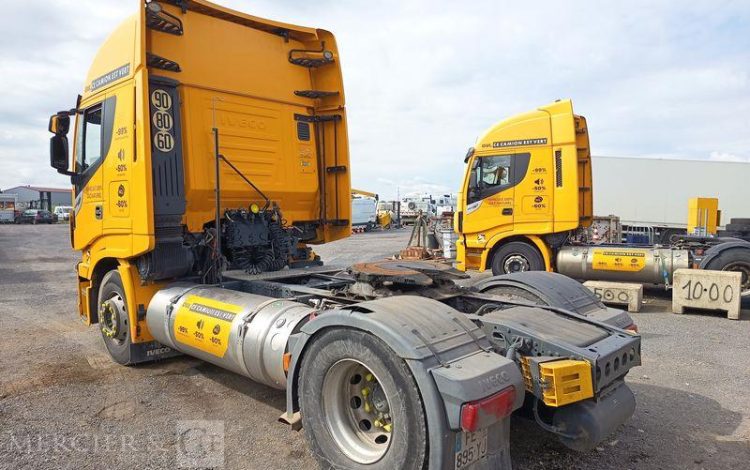 IVECO STRALIS 460 NP – GAZ – PTRA : 44 TONNES – 282533 KMS – ANNEE 2019 JAUNE FE-895-YJ