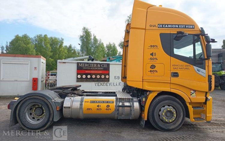 IVECO STRALIS 460 NP – GAZ – PTRA : 44 TONNES – 282533 KMS – ANNEE 2019 JAUNE FE-895-YJ