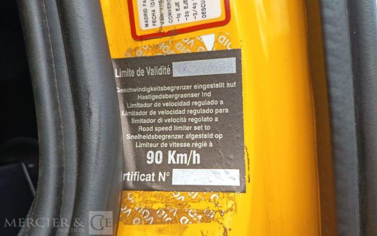IVECO STRALIS 460 NP – GAZ – PTRA : 44 TONNES – 282533 KMS – ANNEE 2019 JAUNE FE-895-YJ