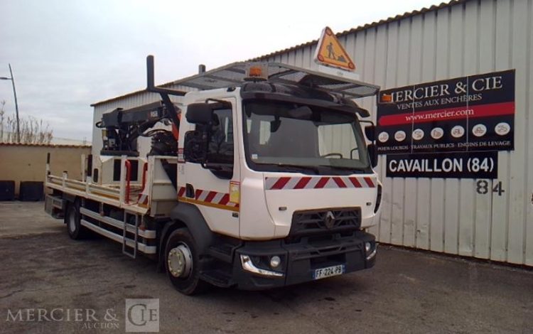 RENAULT D12 FOREUSE TREUIL  RISA GT2 3983H 4X2 PTAC 11T990 BLANC FF-224-PB