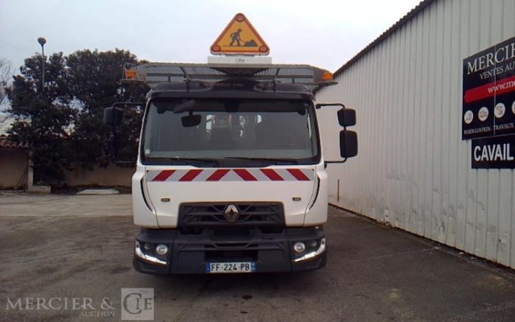 RENAULT D12 FOREUSE TREUIL  RISA GT2 3983H 4X2 PTAC 11T990 BLANC FF-224-PB