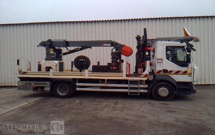 RENAULT D12 FOREUSE TREUIL  RISA GT2 3983H 4X2 PTAC 11T990 BLANC FF-224-PB