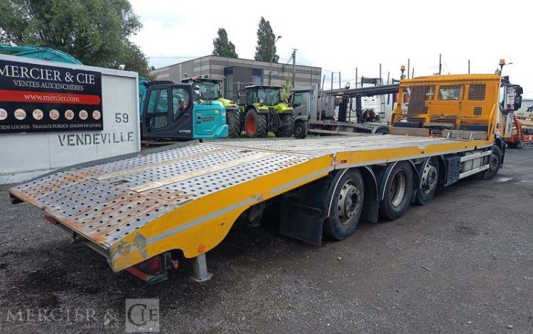 IVECO STRALIS 420 PORTE ENGIN DIESEL – PTAC : 32,25 TONNES – 264376 KMS – ANNEE 2019 JAUNE FG-240-YL