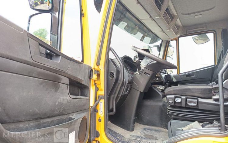 IVECO STRALIS 420 PORTE ENGIN DIESEL – PTAC : 32,25 TONNES – 264376 KMS – ANNEE 2019 JAUNE FG-240-YL