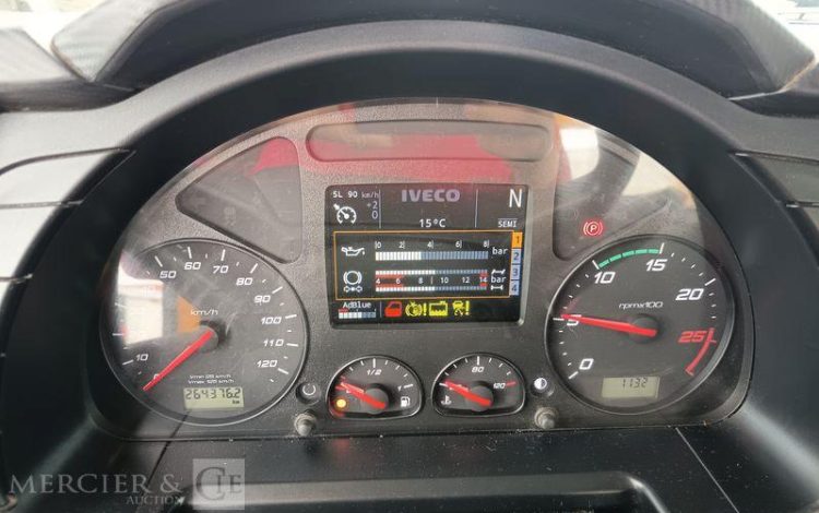 IVECO STRALIS 420 PORTE ENGIN DIESEL – PTAC : 32,25 TONNES – 264376 KMS – ANNEE 2019 JAUNE FG-240-YL