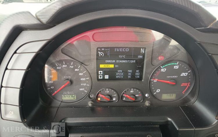 IVECO STRALIS 420 PORTE ENGIN DIESEL – PTAC : 32,25 TONNES – 264376 KMS – ANNEE 2019 JAUNE FG-240-YL