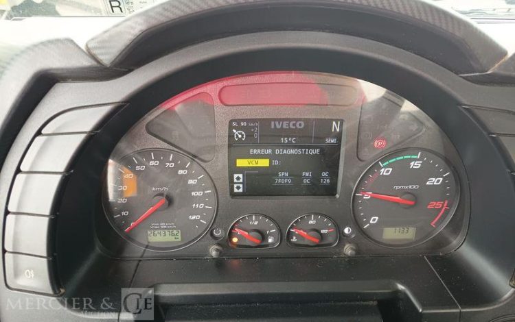 IVECO STRALIS 420 PORTE ENGIN DIESEL – PTAC : 32,25 TONNES – 264376 KMS – ANNEE 2019 JAUNE FG-240-YL