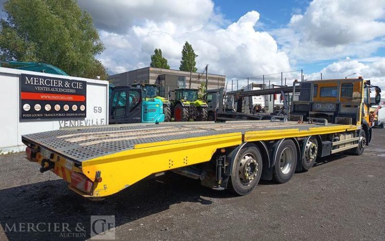 IVECO STRALIS 420 PORTE ENGIN DIESEL – PTAC : 32 TONNES – 317155 KMS – ANNEE 2019 JAUNE FG-284-XS