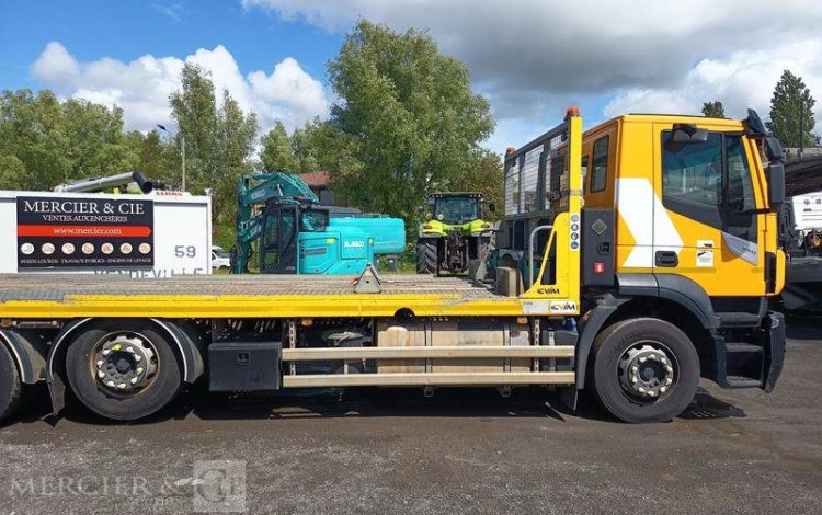 IVECO STRALIS 420 PORTE ENGIN DIESEL – PTAC : 32 TONNES – 317155 KMS – ANNEE 2019 JAUNE FG-284-XS