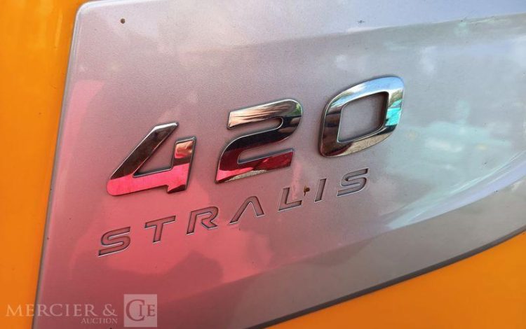 IVECO STRALIS 420 PORTE ENGIN DIESEL – PTAC : 32 TONNES – 317155 KMS – ANNEE 2019 JAUNE FG-284-XS