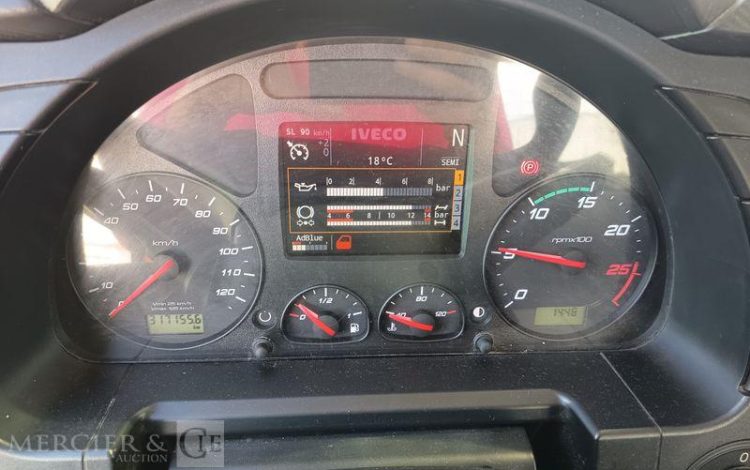 IVECO STRALIS 420 PORTE ENGIN DIESEL – PTAC : 32 TONNES – 317155 KMS – ANNEE 2019 JAUNE FG-284-XS