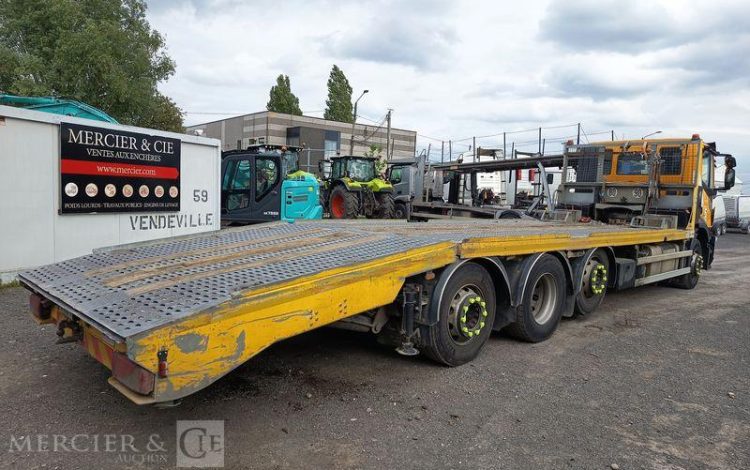 IVECO STRALIS 420 PORTE ENGIN – DIESEL – PTAC : 32 TONNES – 252203 KMS – ANNEE 2019 JAUNE FG-406-XS