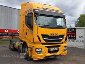 IVECO STRALIS  460 NP – GAZ – PTRA : 44 TONNES – 233565 KMS – ANNEE 2019 JAUNE FM-305-JR