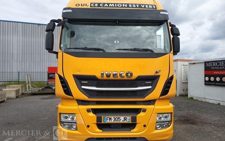 IVECO STRALIS  460 NP – GAZ – PTRA : 44 TONNES – 233565 KMS – ANNEE 2019 JAUNE FM-305-JR