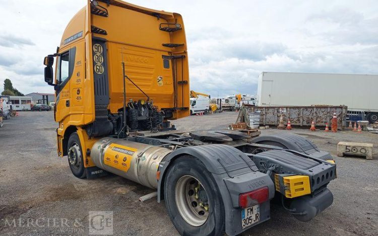 IVECO STRALIS  460 NP – GAZ – PTRA : 44 TONNES – 233565 KMS – ANNEE 2019 JAUNE FM-305-JR