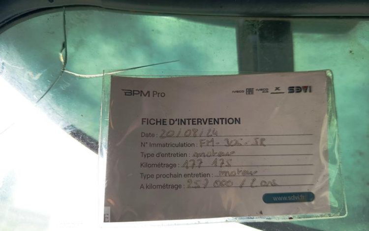 IVECO STRALIS  460 NP – GAZ – PTRA : 44 TONNES – 233565 KMS – ANNEE 2019 JAUNE FM-305-JR