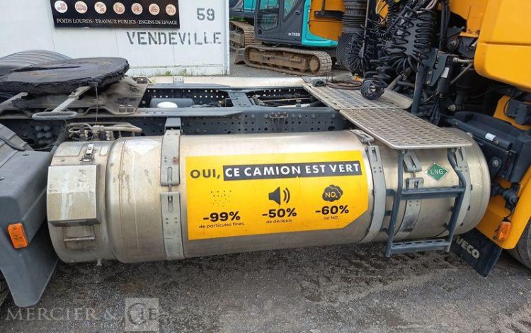 IVECO STRALIS  460 NP – GAZ – PTRA : 44 TONNES – 233565 KMS – ANNEE 2019 JAUNE FM-305-JR