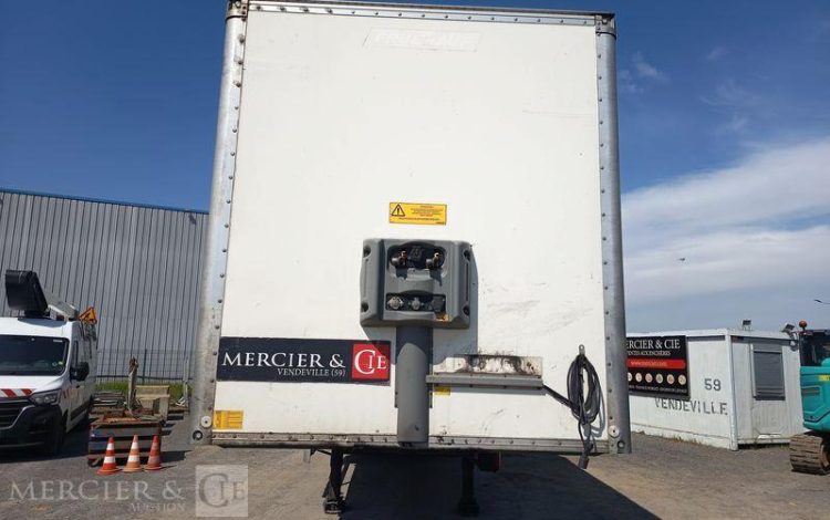 FRUEHAUF SEMI REMORQUE FOURGON AVEC HAYON PALFINGER – 3 ESSIEUX – PTAC 38 T – ANNEE 2020 BLANC FR-876-QH