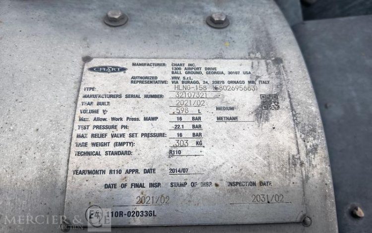 IVECO S-WAY 460  – GAZ – PTRA : 44 TONNES – 753110 KMS – ANNEE 2021 BLANC FZ-059-RV
