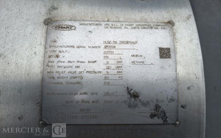 IVECO S-WAY 460 – GAZ – PTRA : 44 TONNES – 855908 KMS – ANNEE 2021 BLANC FZ-463-KL
