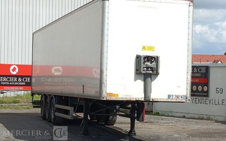 FRUEHAUF SEMI REMORQUE FOURGON – 3 ESSIEUX – PTAC : 38 TONNES – ANNEE 2021 BLANC FZ-792-KG