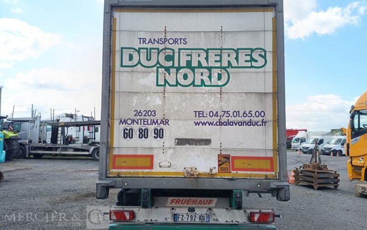 FRUEHAUF SEMI REMORQUE FOURGON – 3 ESSIEUX – PTAC : 38 TONNES – ANNEE 2021 BLANC FZ-792-KG