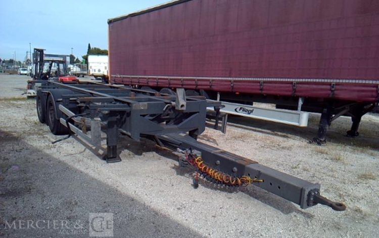 FRUEHAUF SEMI REMORQUE PORTE CONTAINER 2 ESSIEUX PTAC 19T GRIS GJ-664-XS