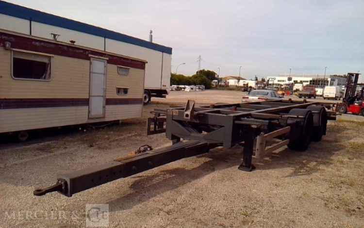 FRUEHAUF SEMI REMORQUE PORTE CONTAINER 2 ESSIEUX PTAC 19T GRIS GJ-664-XS