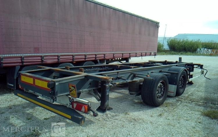 FRUEHAUF SEMI REMORQUE PORTE CONTAINER 2 ESSIEUX PTAC 19T GRIS GJ-664-XS
