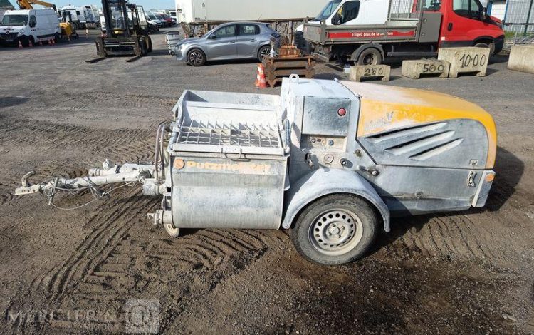 PUTZMEISTER PROJETEUR D&rsquo;ENDUITS SP11 LMR SUR REMORQUE – 750 KGS – 280 HEURES – ANNEE 2022  GS-012-TY