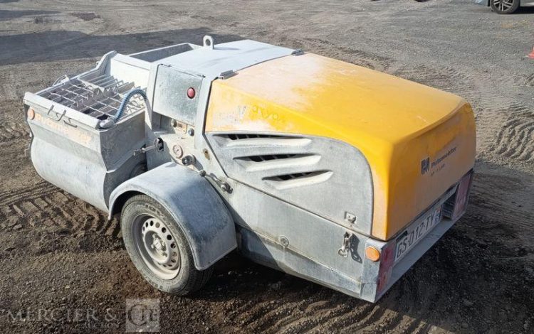 PUTZMEISTER PROJETEUR D&rsquo;ENDUITS SP11 LMR SUR REMORQUE – 750 KGS – 280 HEURES – ANNEE 2022  GS-012-TY
