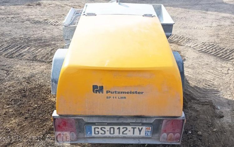PUTZMEISTER PROJETEUR D&rsquo;ENDUITS SP11 LMR SUR REMORQUE – 750 KGS – 280 HEURES – ANNEE 2022  GS-012-TY
