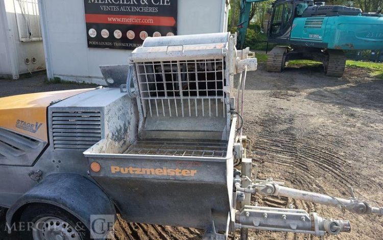 PUTZMEISTER PROJETEUR D&rsquo;ENDUITS SP11 LMR SUR REMORQUE – 750 KGS – 280 HEURES – ANNEE 2022  GS-012-TY