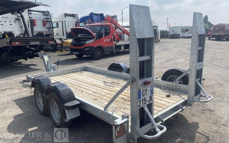 ECIM REMORQUE PORTE ENGIN 2 ESSIEUX – PATC 3,5 TONNES – ANNEE 2024  GY-215-JK