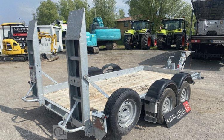 ECIM REMORQUE PORTE ENGIN 2 ESSIEUX – PATC 3,5 TONNES – ANNEE 2024  GY-215-JK