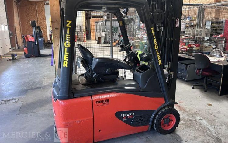 FENWICK CHARIOT ELEVATEUR ELECTRIQUE E16 – CAP 1T6 – AN 2015 -5833 HEURES ROUGE 8.188