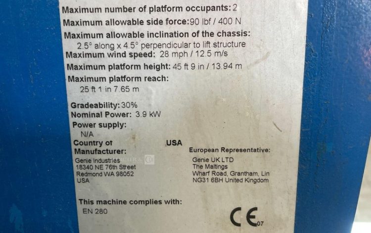 GENIE Z-45/25DC  A16EGT078