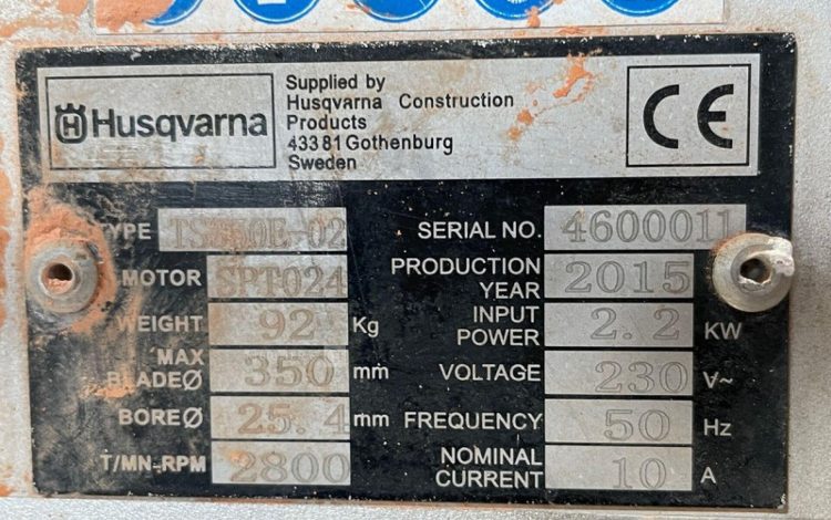 HUSQVARNA TS350E-02  30MAM62026