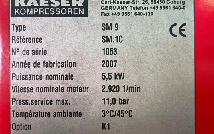KAESER SM9  93MAM62026
