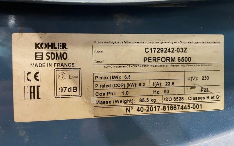 SDMO PERFORM 6500  GRO011280