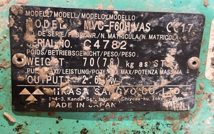 MIKASA MVC-F60H VAS  PLA011475