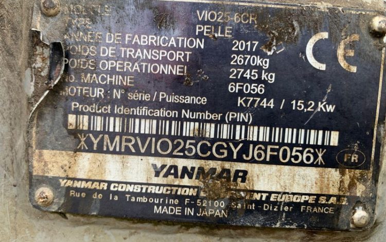 YANMAR VIO25CR  263793