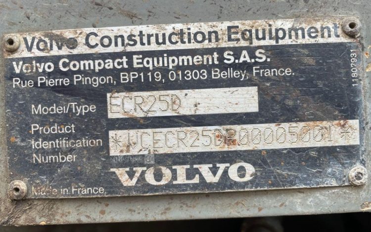 VOLVO ECR25D  259657