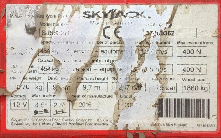 SKYJACK SJ6832RT  258392