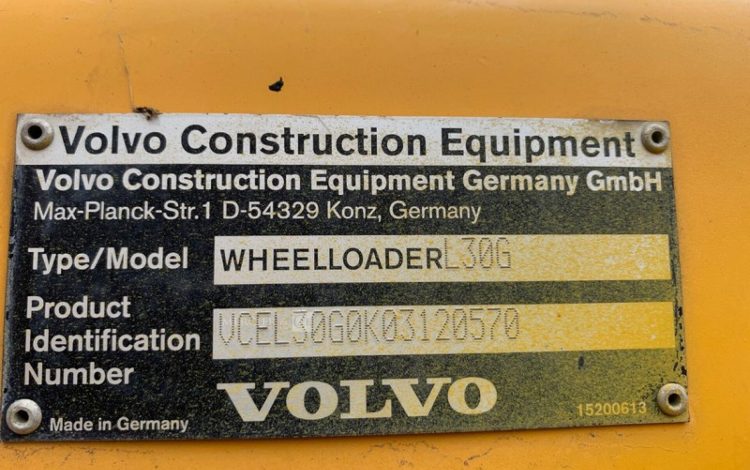 VOLVO L30G  H225G005