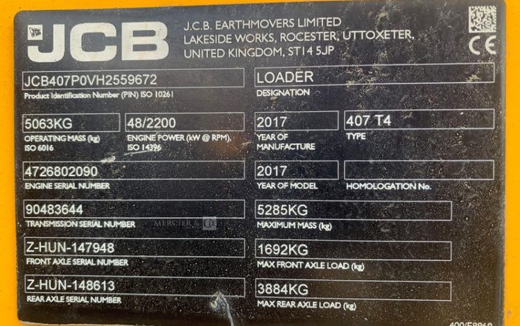 JCB 407 T4  802090