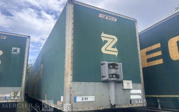 GENERAL_TRAILERS SREM FOURGON 2 ESSIEUX RIDEAU FIT 27T VERT 292TR79