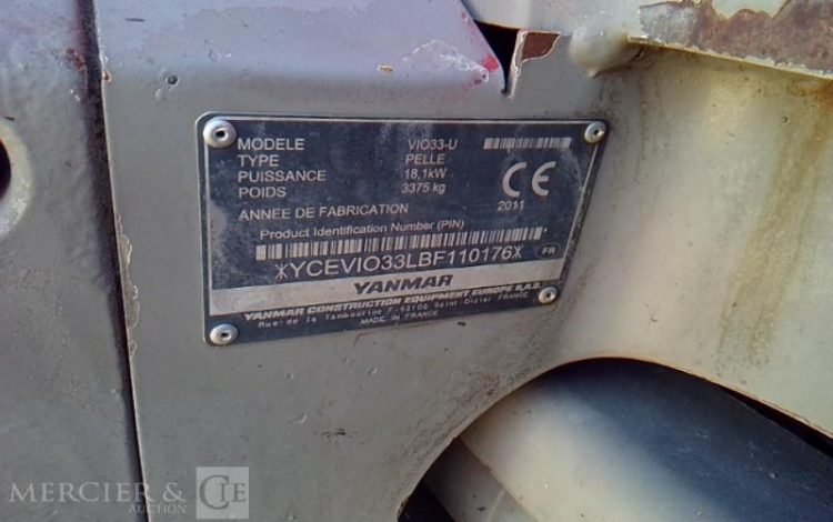 YANMAR MINI PELLE VIO 33-U 3T5 – 6622H – AN2011  57051191