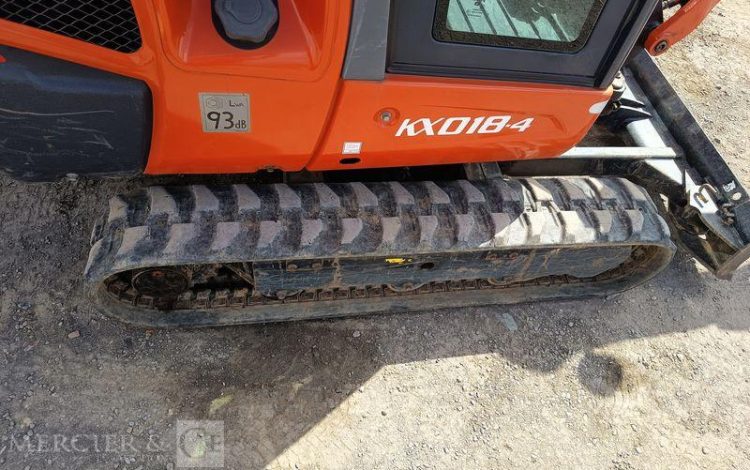 KUBOTA MINI PELLE KX018-4  – 1,8 TONNE – DIESEL – 984 HEURES – ANNEE 2020  71 196